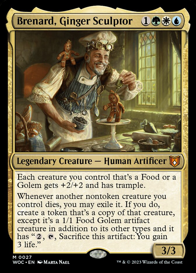 Brenard, Ginger Sculptor card front