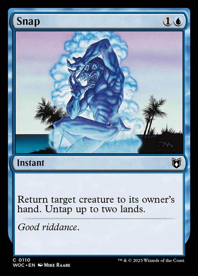 Snap card front