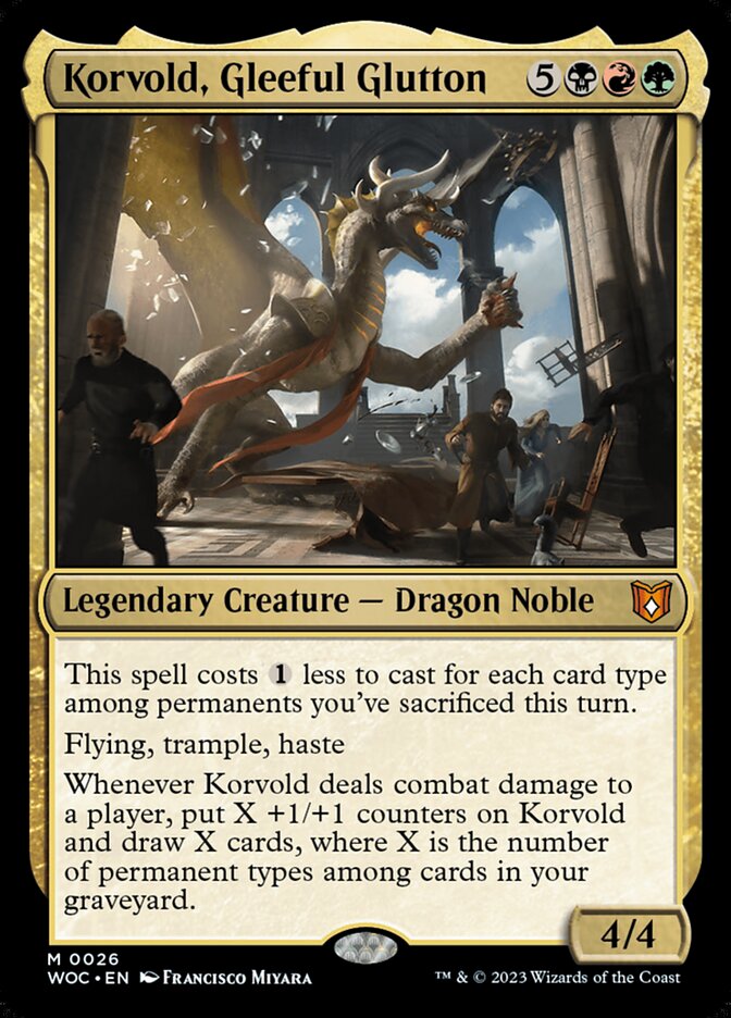 Korvold, Gleeful Glutton card front