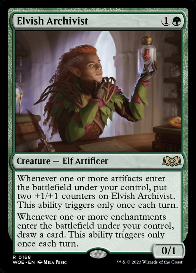 Elvish Archivist card front