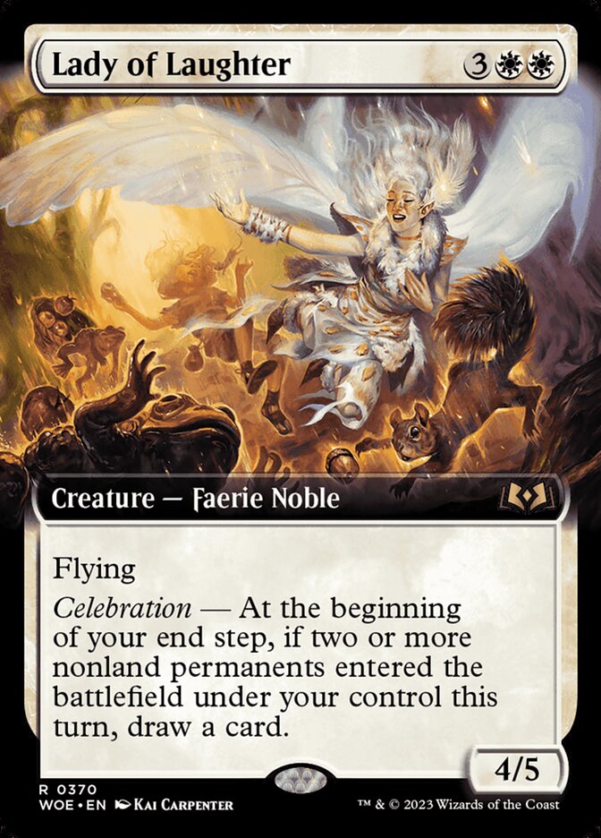 Lady of Laughter card front