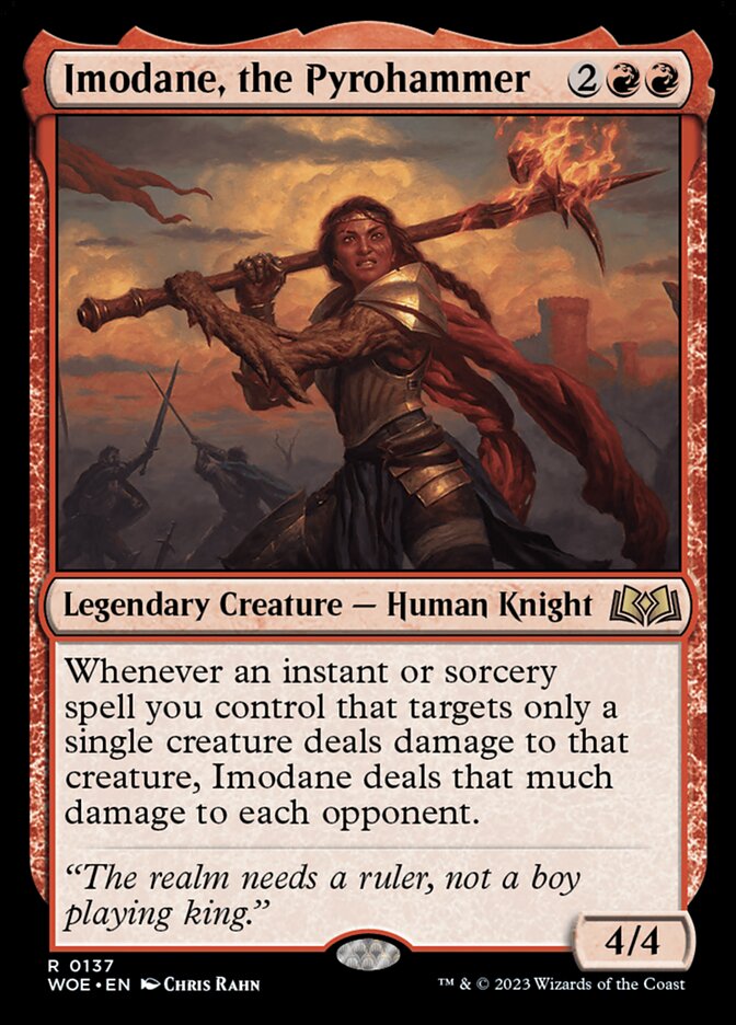 Imodane, the Pyrohammer card front