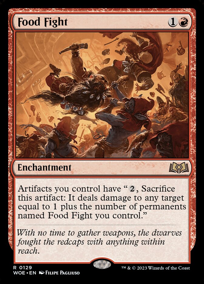 Food Fight card front