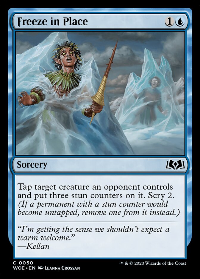 Freeze in Place card front