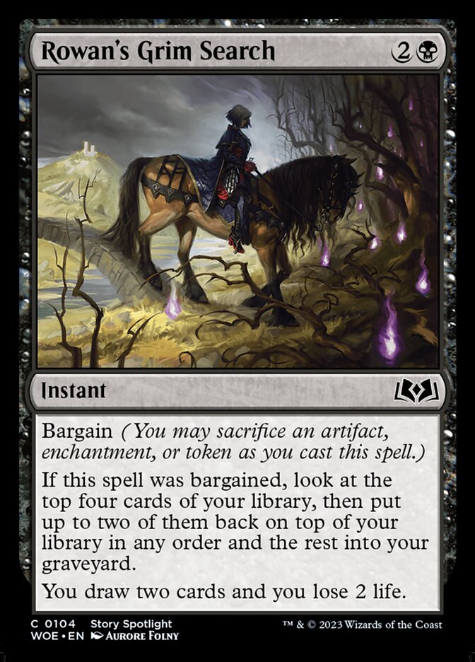 Rowan's Grim Search card front