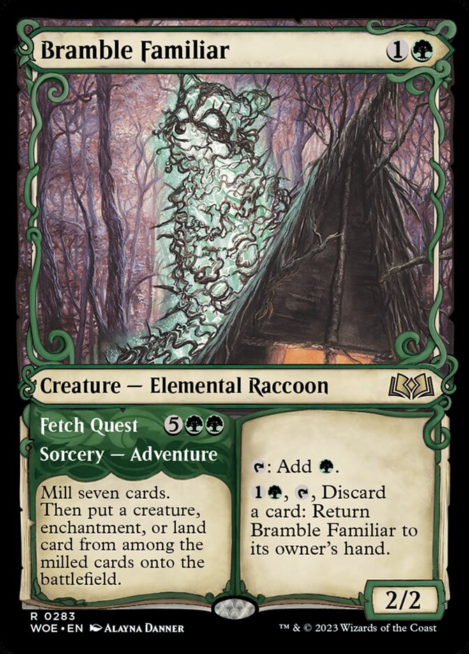 Bramble Familiar card front