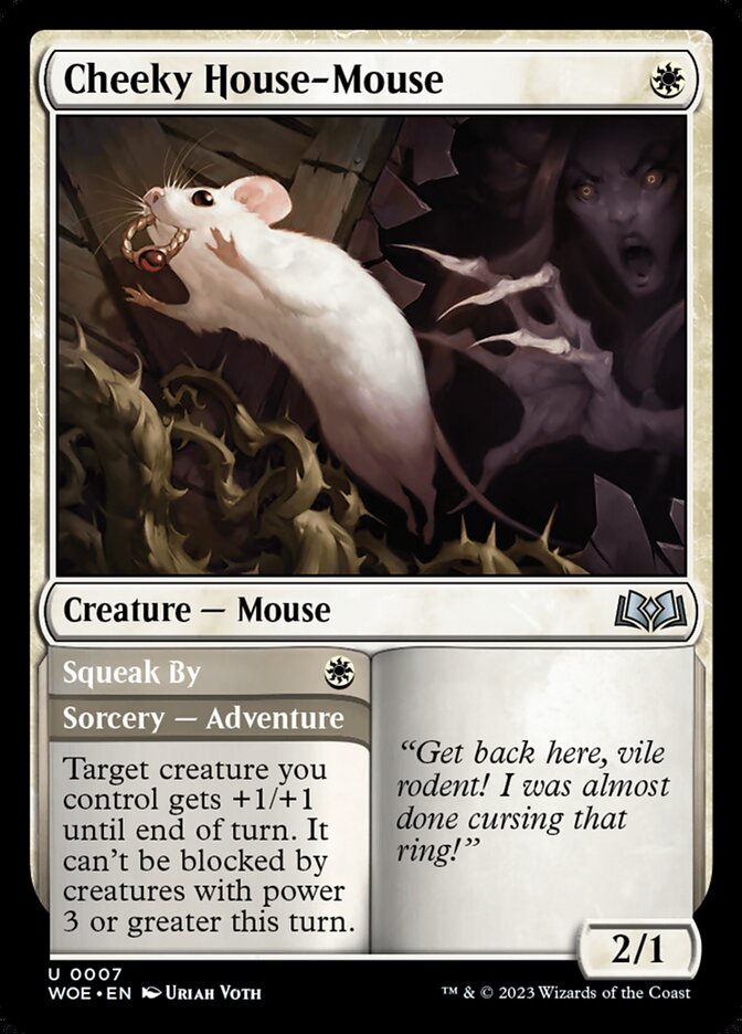 Cheeky House-Mouse card front