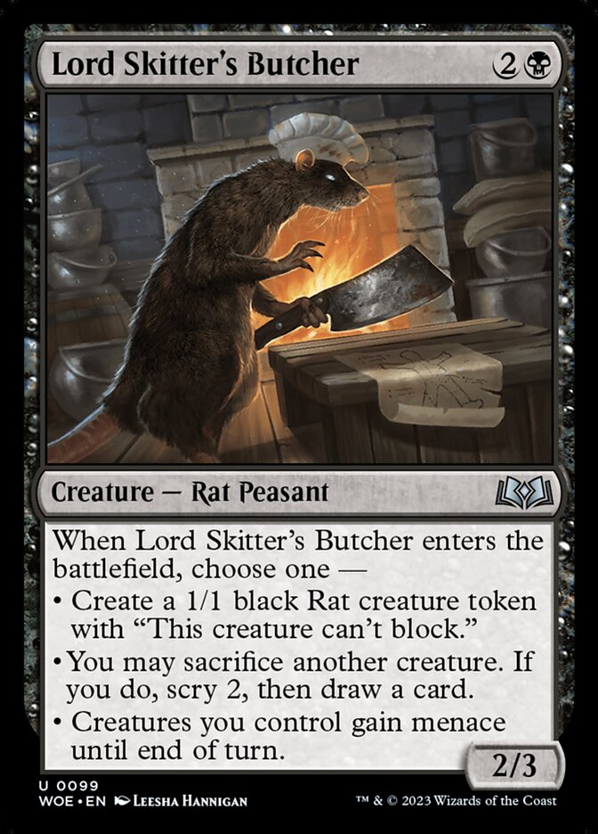 Lord Skitter's Butcher card front