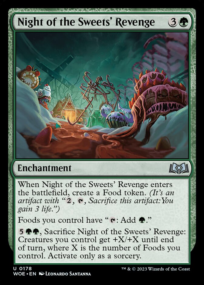 Night of the Sweets' Revenge card front