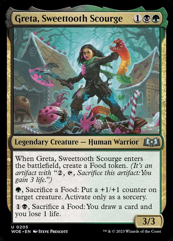 Greta, Sweettooth Scourge card front