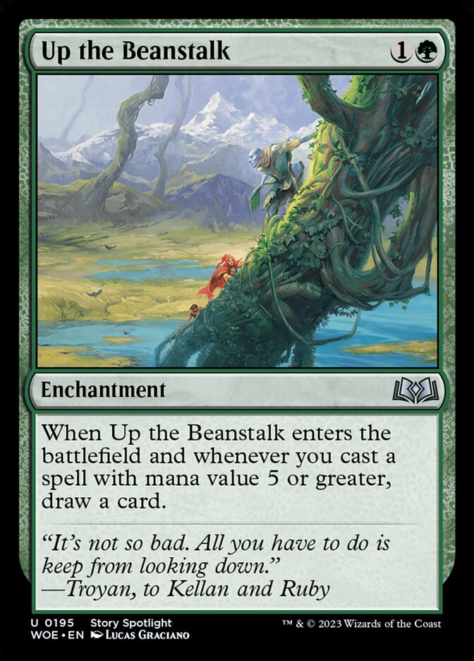 Up the Beanstalk card front