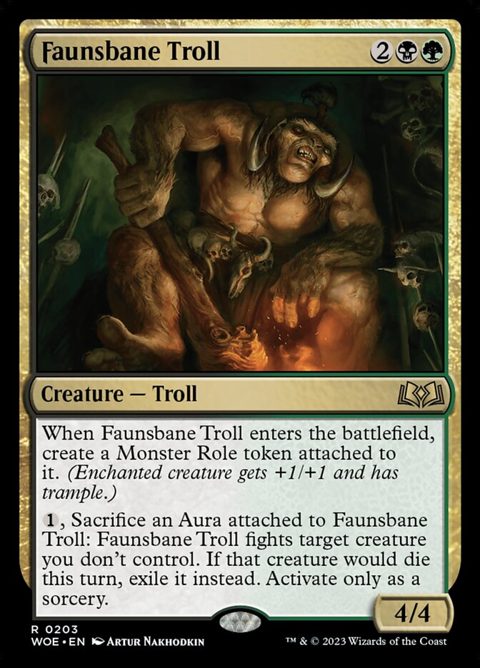 Faunsbane Troll card front