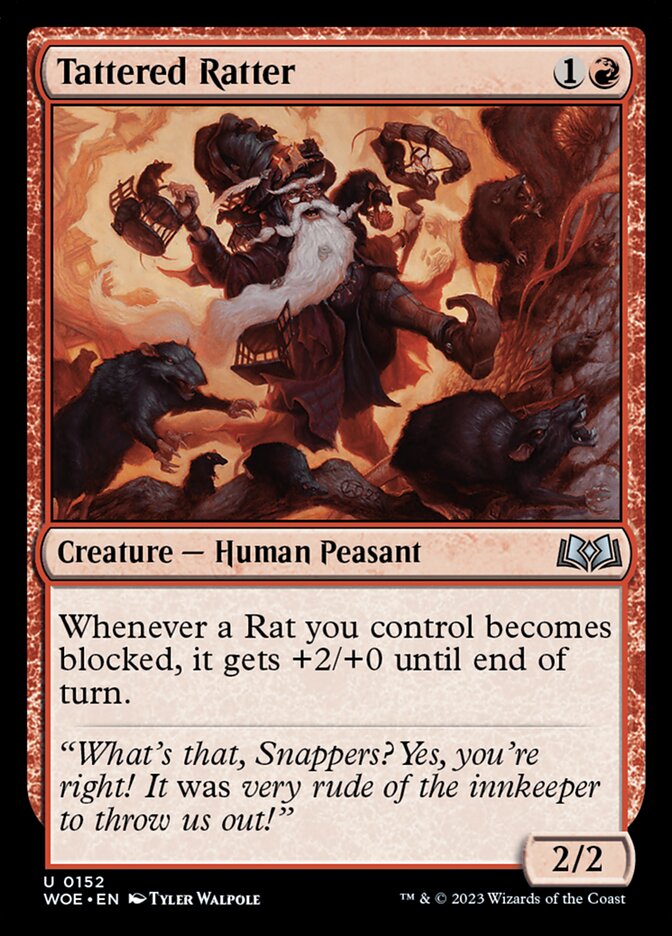 Tattered Ratter card front