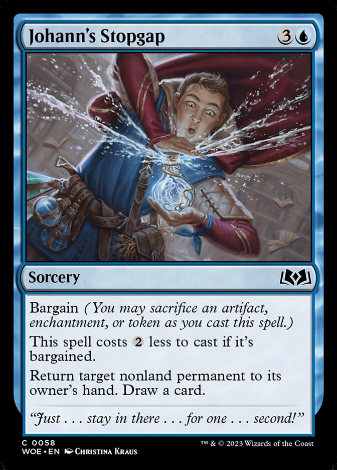Johann's Stopgap card front