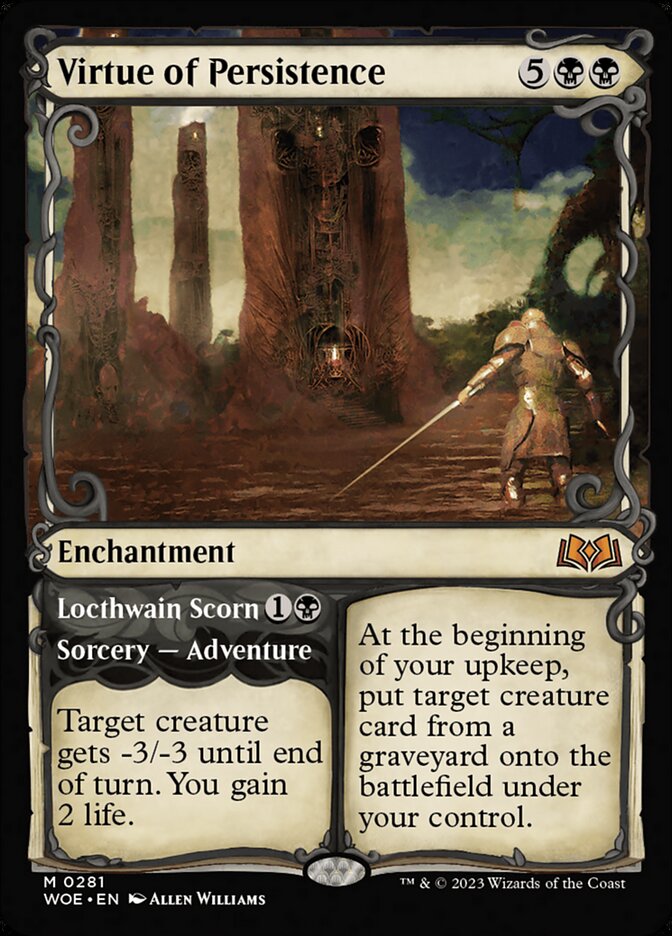 Virtue of Persistence card front
