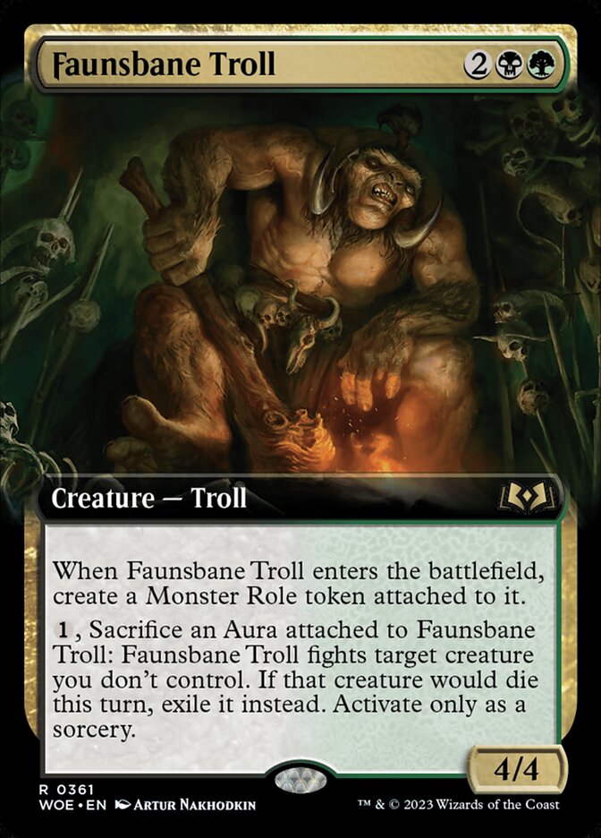 Faunsbane Troll card front