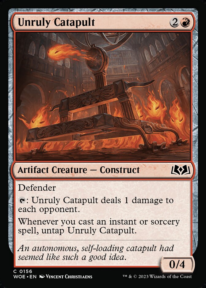 Unruly Catapult card front