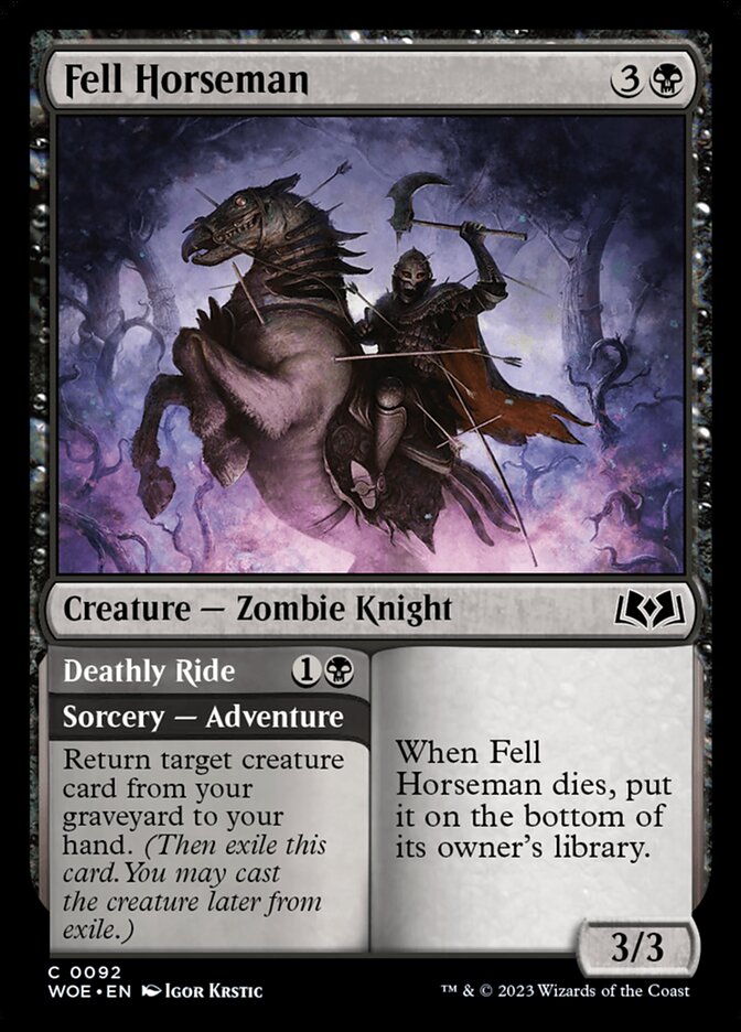 Fell Horseman card front