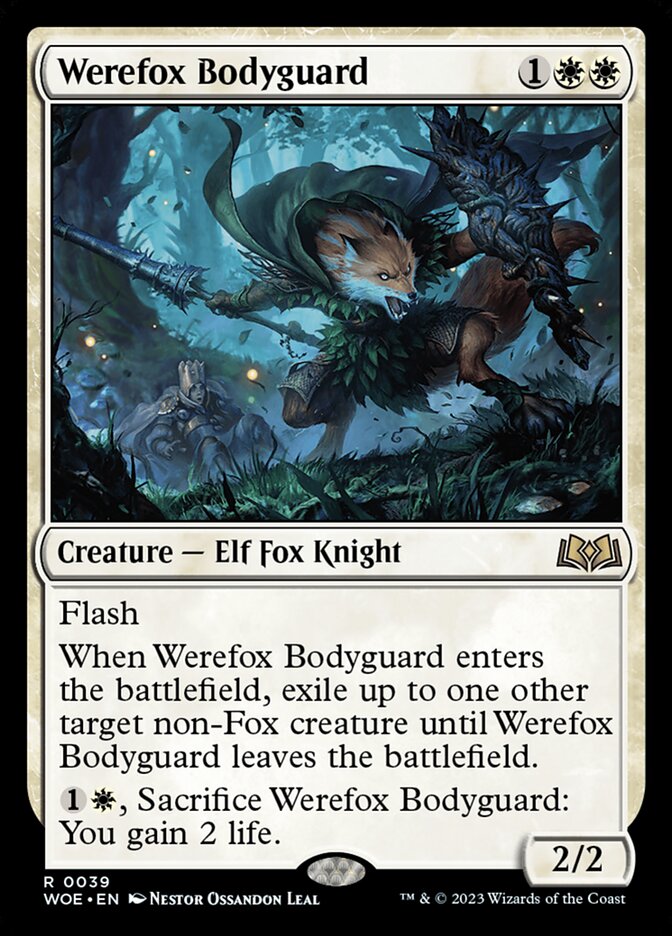 Werefox Bodyguard card front