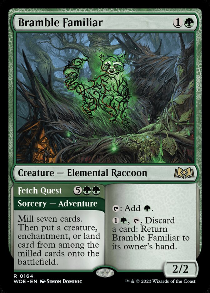 Bramble Familiar card front