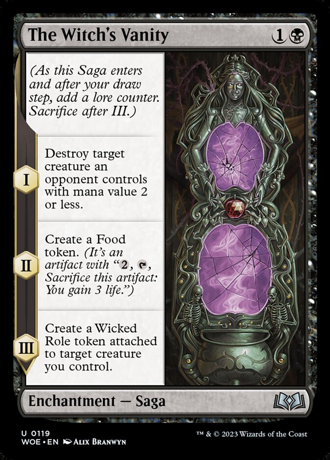 The Witch's Vanity card front