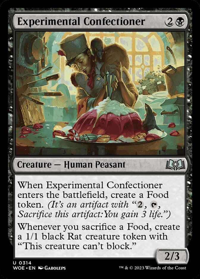 Experimental Confectioner card front