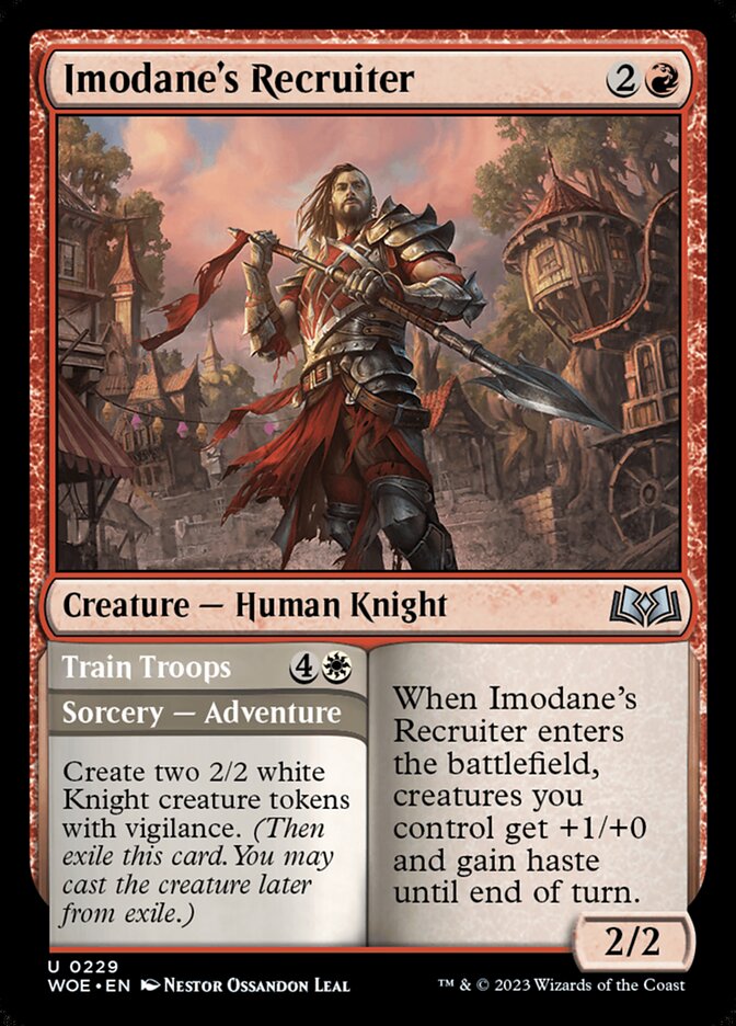 Imodane's Recruiter card front