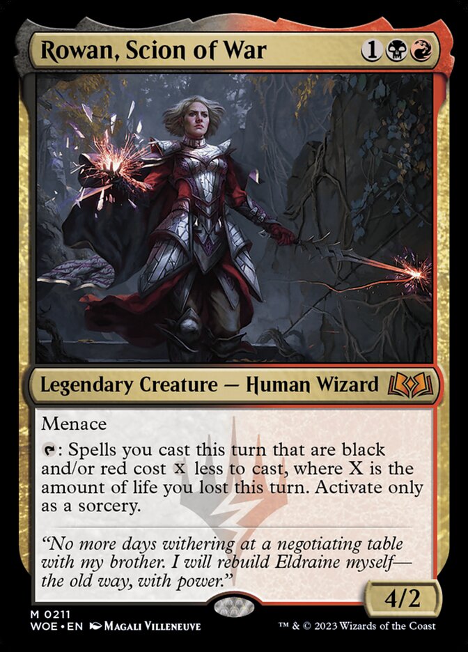Rowan, Scion of War card front