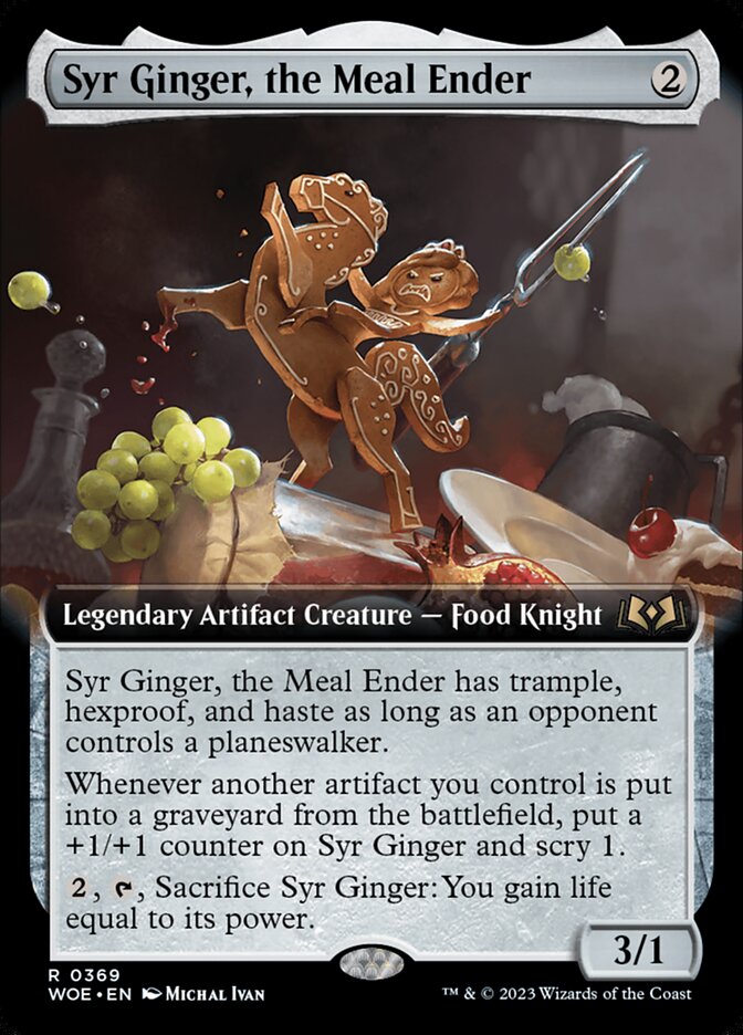 Syr Ginger, the Meal Ender card front