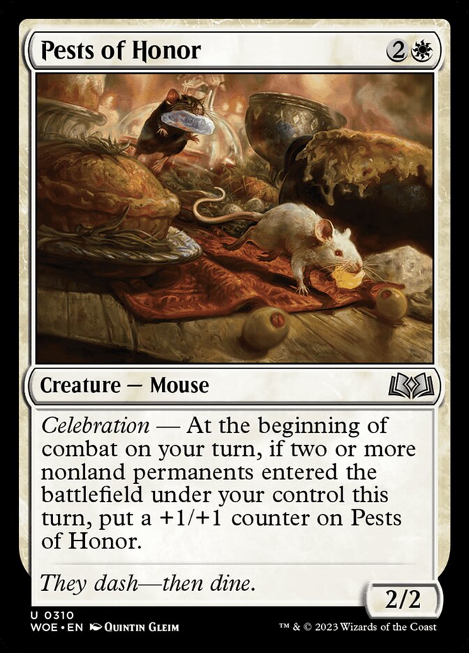 Pests of Honor card front