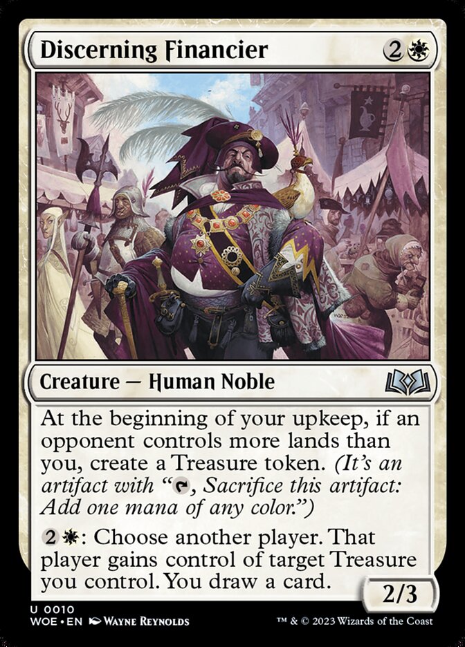 Discerning Financier card front