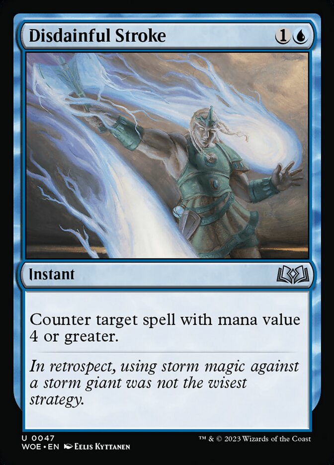 Disdainful Stroke card front