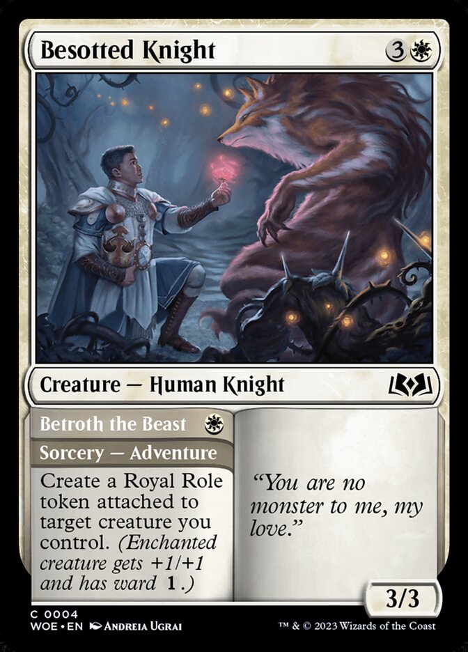 Besotted Knight card front