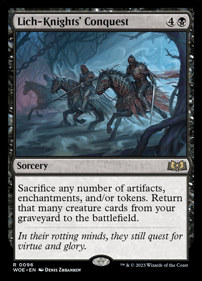 Lich-Knights' Conquest card front