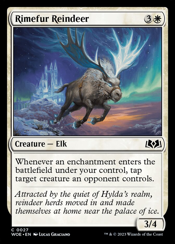 Rimefur Reindeer card front