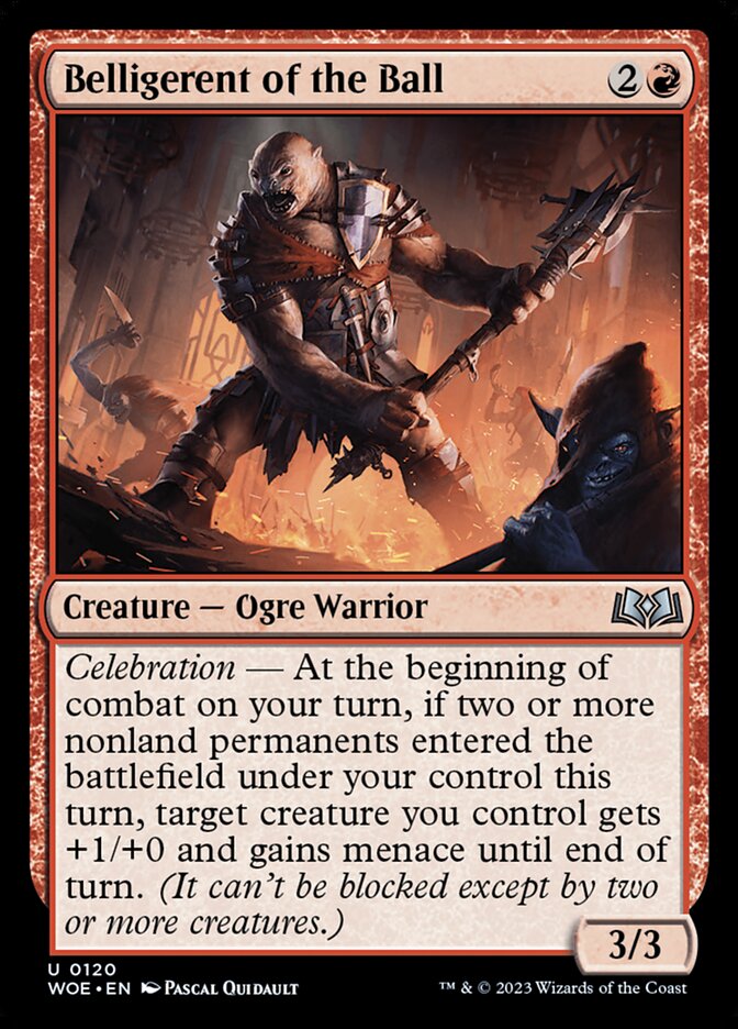 Belligerent of the Ball card front