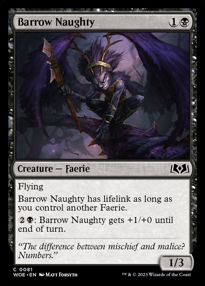Barrow Naughty card front