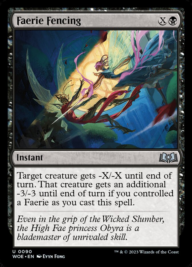 Faerie Fencing card front