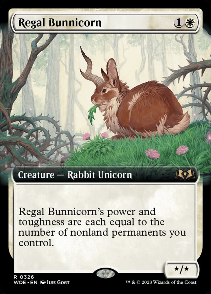 Regal Bunnicorn card front