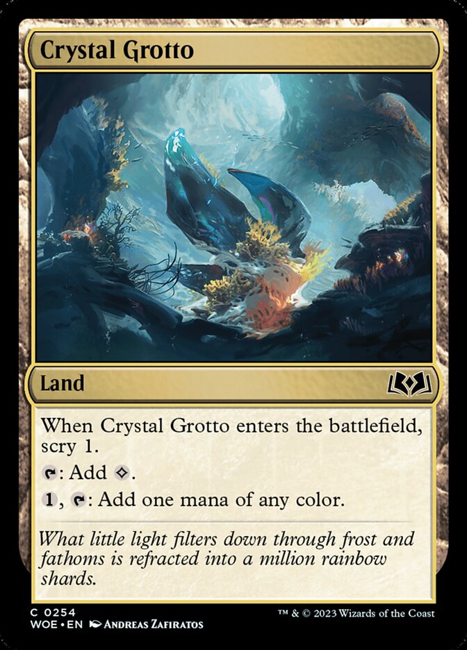 Crystal Grotto card front