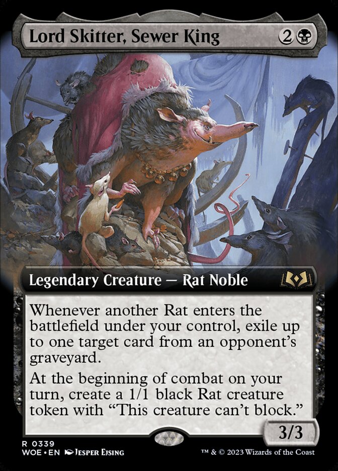 Lord Skitter, Sewer King card front