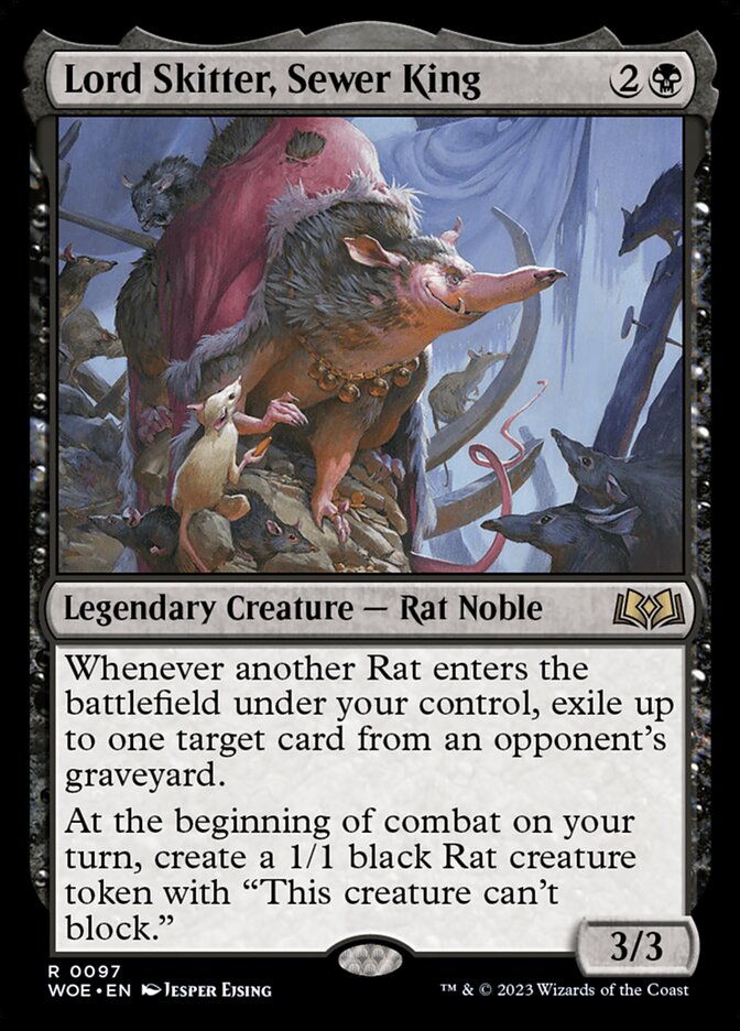 Lord Skitter, Sewer King card front