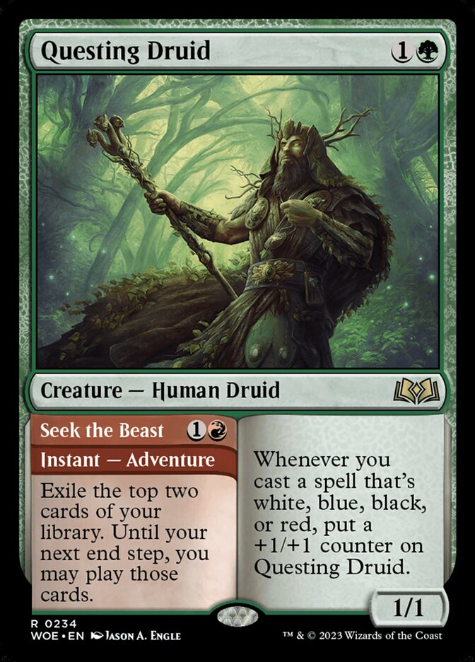 Questing Druid card front