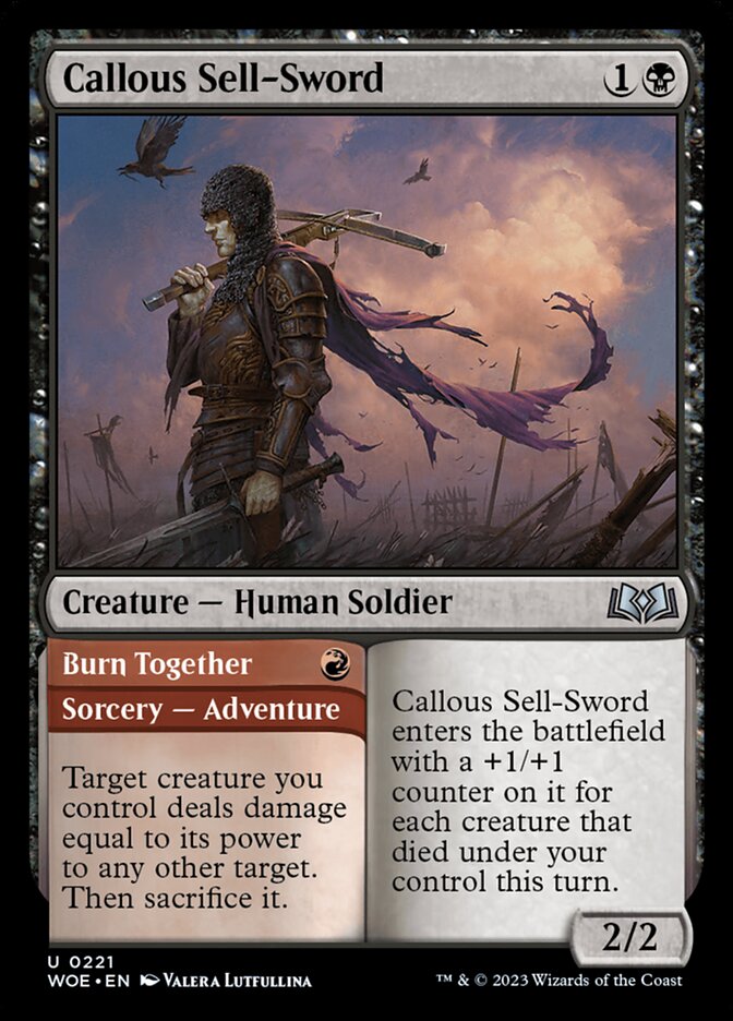 Callous Sell-Sword card front
