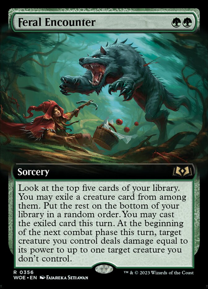 Feral Encounter card front