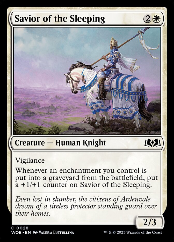 Savior of the Sleeping card front