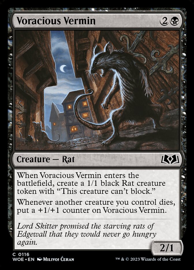 Voracious Vermin card front