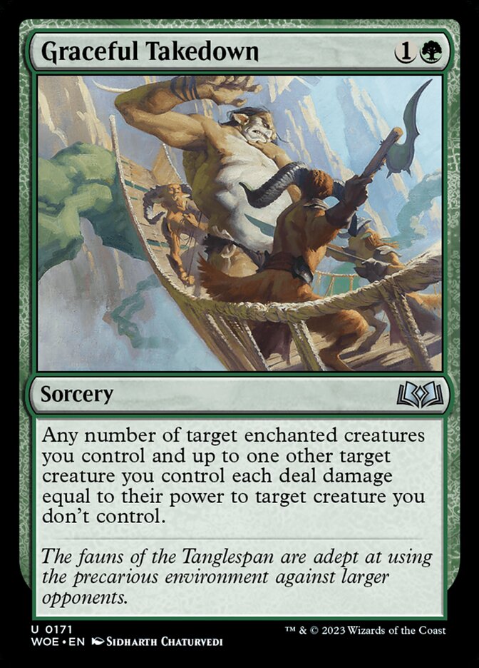 Graceful Takedown card front