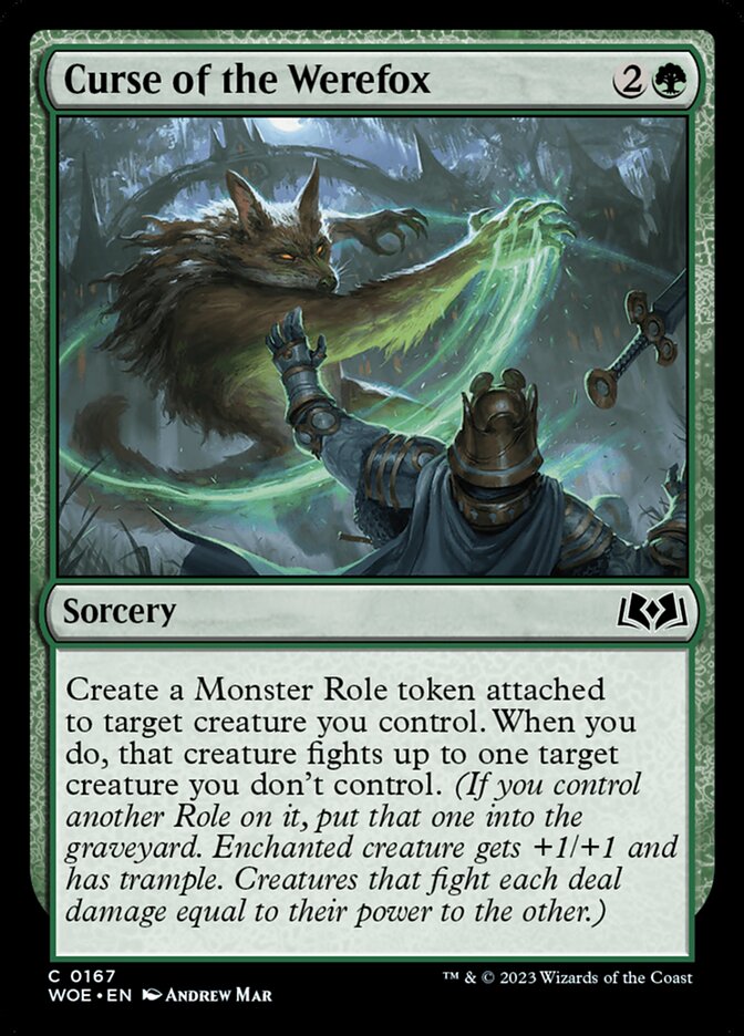 Curse of the Werefox card front