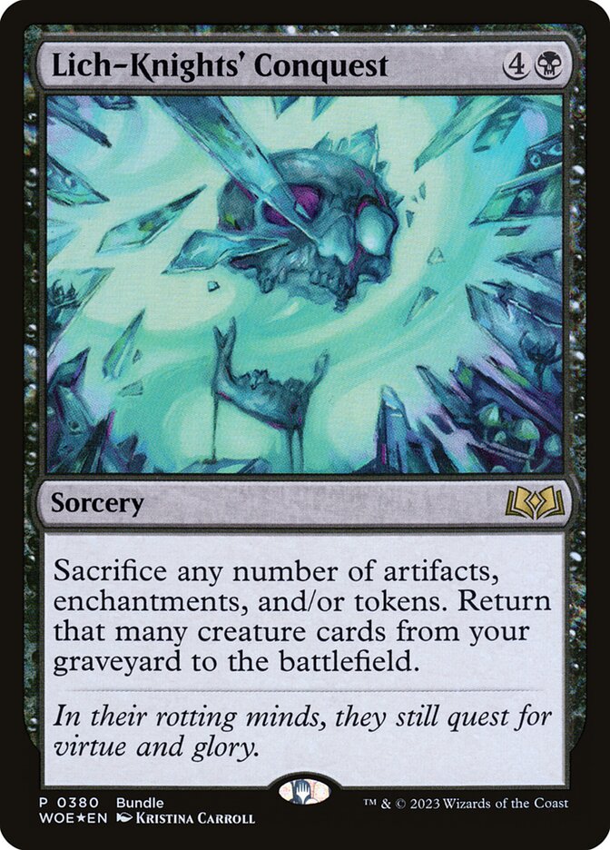 Lich-Knights' Conquest card front